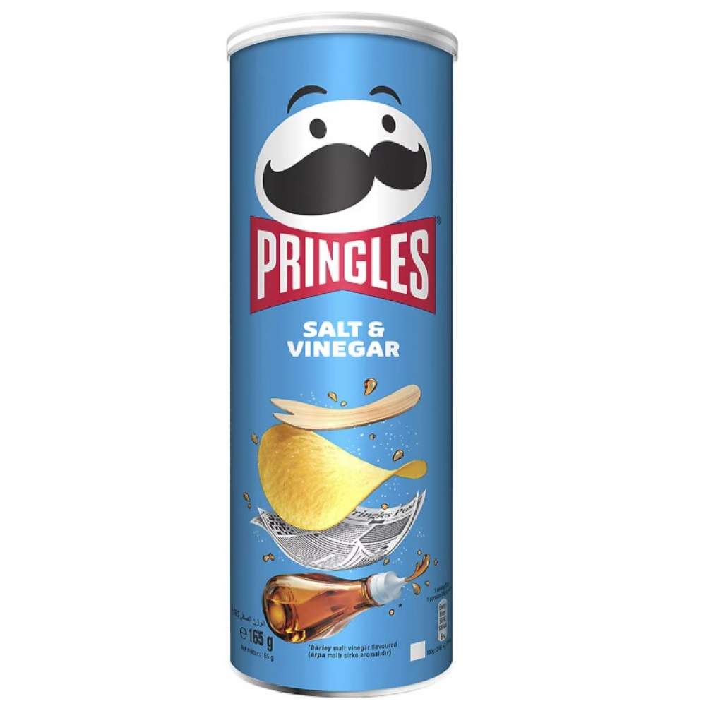 Pringles Salt & Vinegar 165 gr Cips