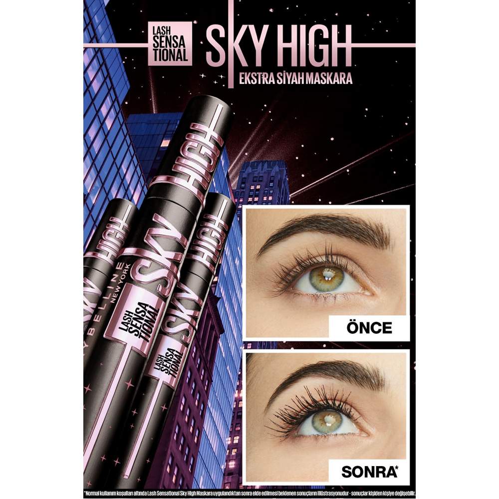 Maybelline New York Lash Sensational Sky High Cosmic Black Maskara