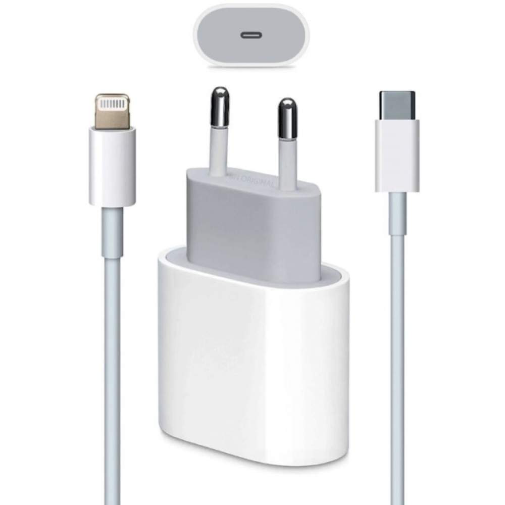 Apple iPhone 11 12 ve 13 İçin Smart Hızlı Şarj Adaptörü Type-C 20 Watt PD Apple Uyumlu Şarj Başlığı