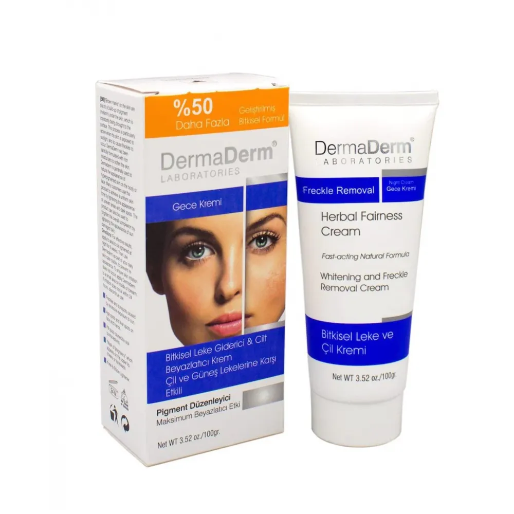 Dermaderm Leke Giderici Cilt Beyazlatıcı 100 gr Gece Kremi