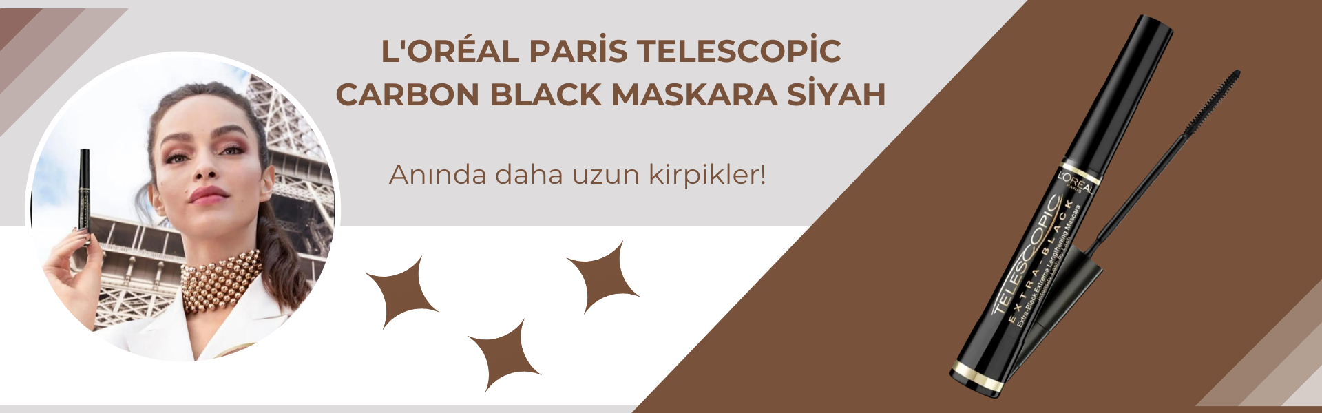 L'Oréal Paris Telescopic Carbon Black Maskara Siyah