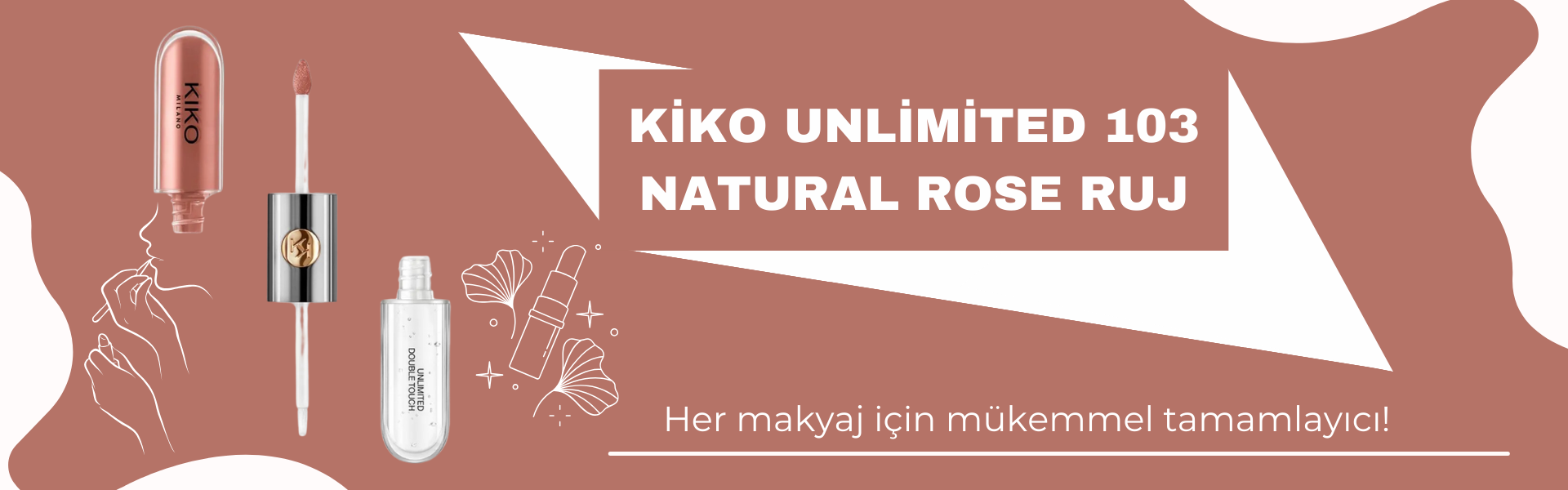 Kiko Unlimited 103 Natural Rose Ruj